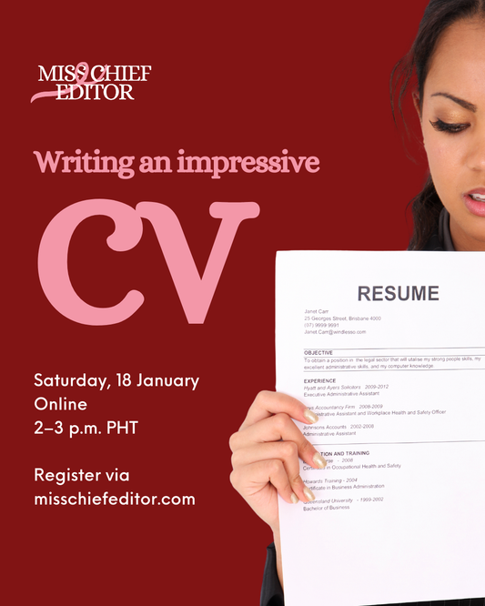 Writing an impressive CV: online class